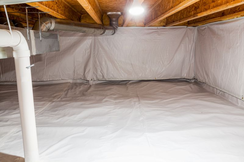 Completed Crawlspace Encapsulation - Floor View